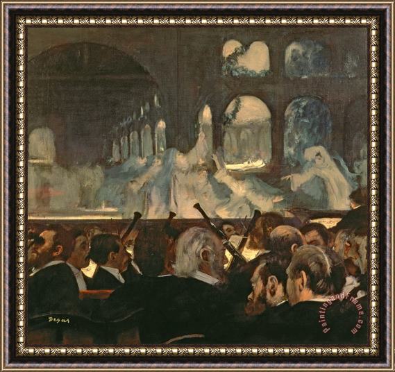 Edgar Degas The ballet scene from Meyerbeer's opera Robert le Diable Framed Print