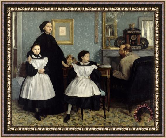 Edgar Degas The Bellelli Family Framed Painting