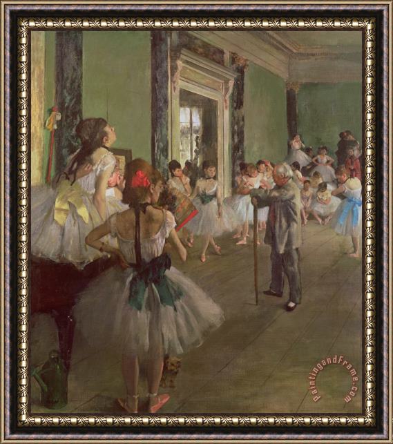Edgar Degas The Dancing Class Framed Painting