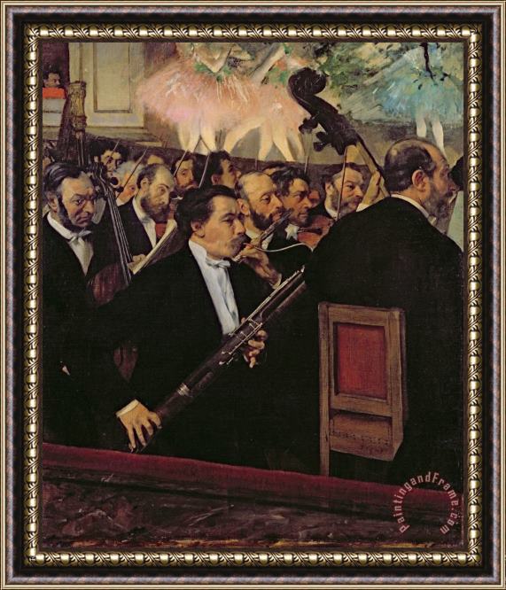Edgar Degas The Opera Orchestra Framed Print