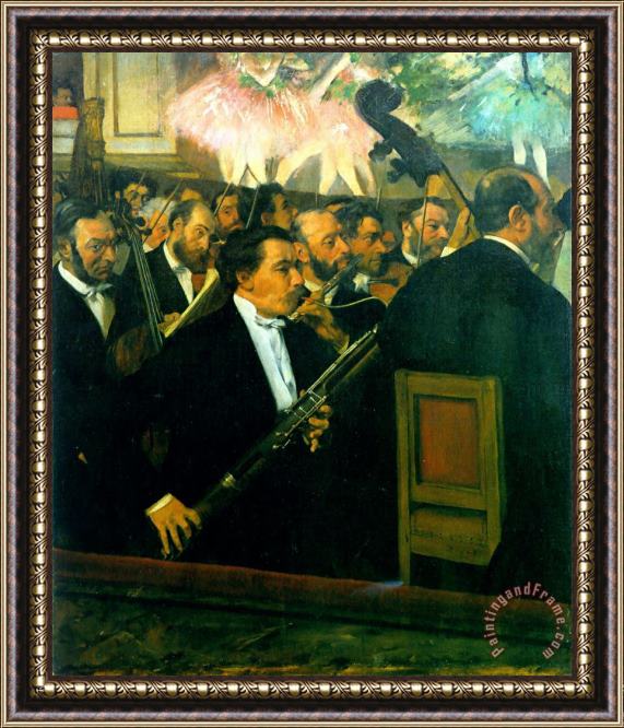 Edgar Degas The Orchestra of The Opera Framed Painting