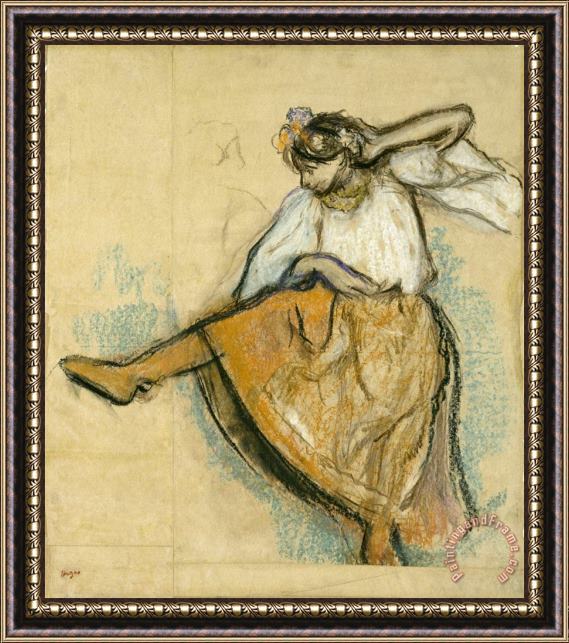 Edgar Degas The Russian Dancer Framed Painting