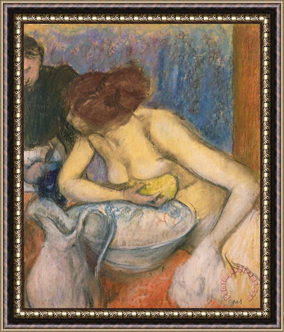 Edgar Degas The Toilet Framed Print