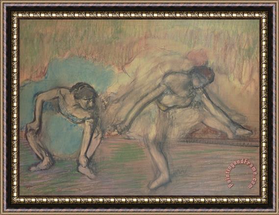 Edgar Degas Two Dancers Resting Framed Print