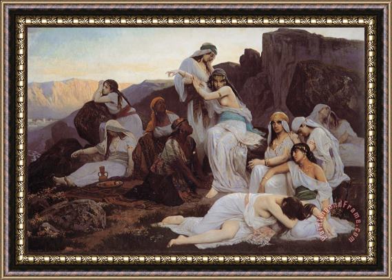 Edouard Bernard Debat Ponsan The Daughter of Jephthah Framed Painting
