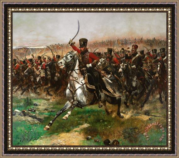 Edouard Detaille Vive L'empereur Framed Painting
