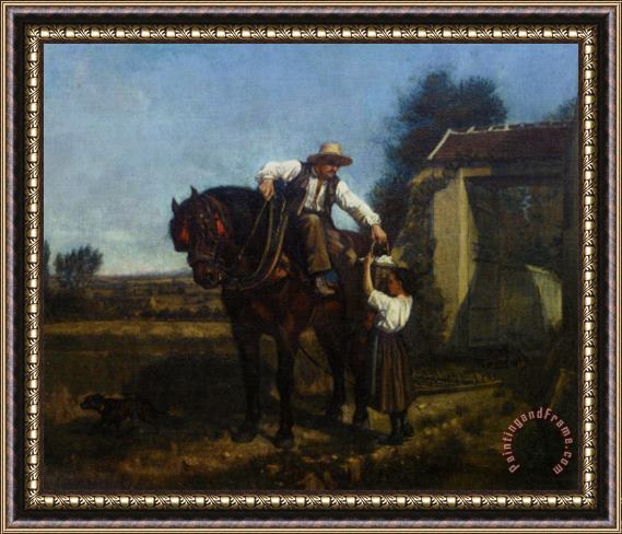 Edouard Frere The Ploughmans Lunch Framed Print