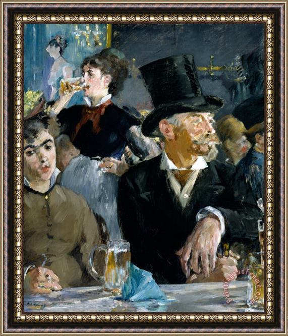 Edouard Manet At the Cafe Concert Framed Painting