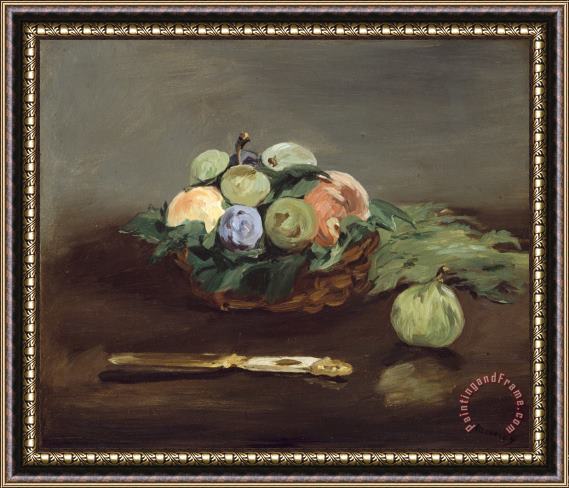 Edouard Manet Basket of Fruit Framed Print
