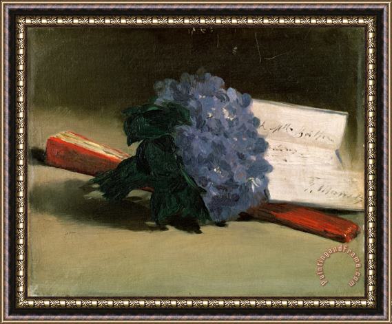 Edouard Manet Bouquet of Violets Framed Painting