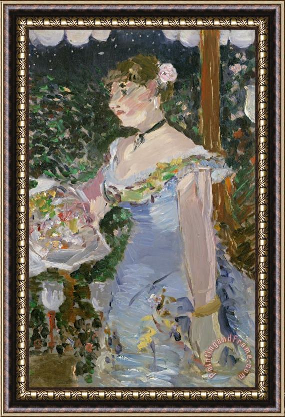 Edouard Manet Cafe Concert Singer Framed Painting
