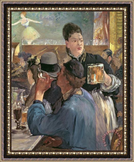 Edouard Manet Corner of a Cafe-Concert Framed Painting