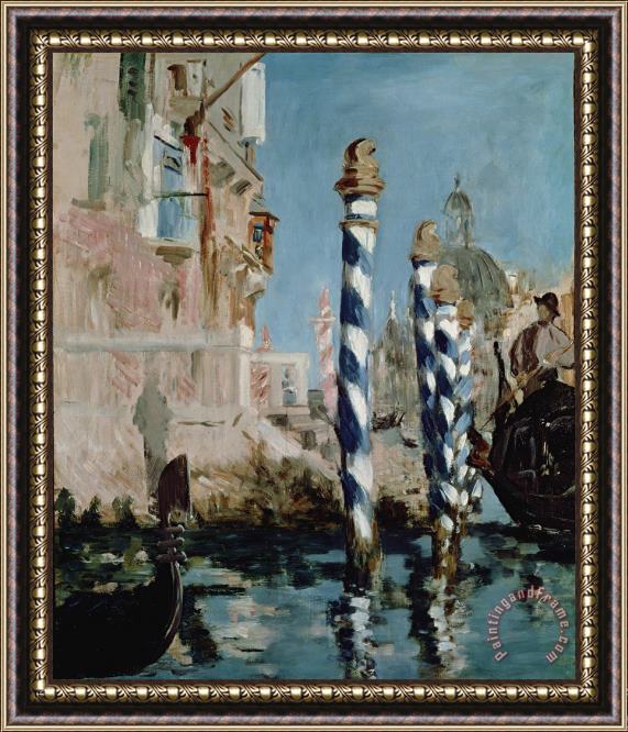 Edouard Manet Grand Canal Framed Painting