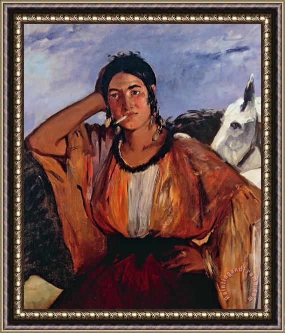 Edouard Manet Gypsy With Cigarette Framed Print