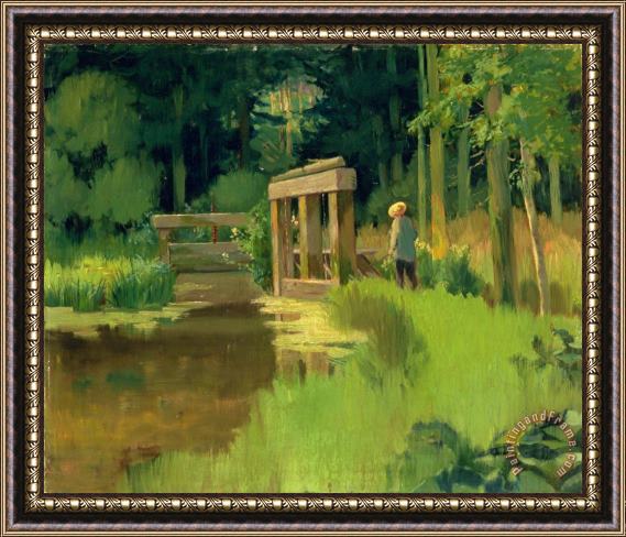 Edouard Manet In a Park Framed Painting