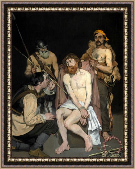 Edouard Manet Jesus Mocked by The Soldiers Framed Print