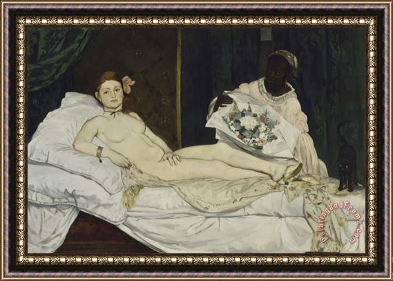 Edouard Manet Olympia Framed Painting