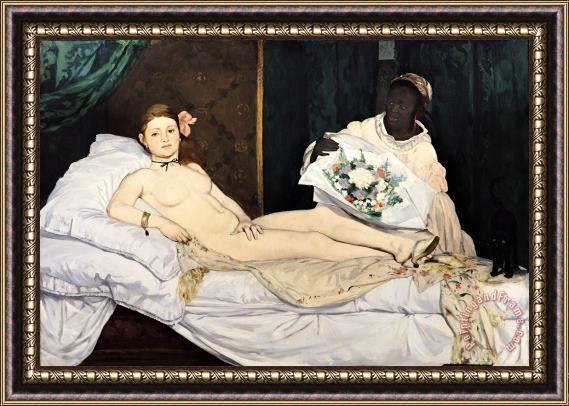 Edouard Manet Olympia Framed Print