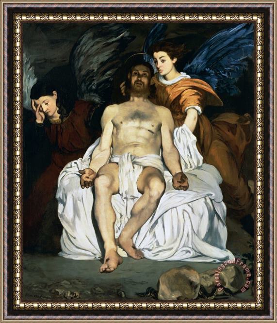 Edouard Manet The Dead Christ And Angels Framed Print