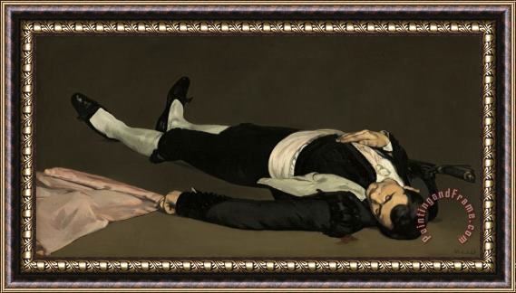 Edouard Manet The Dead Toreador Framed Painting