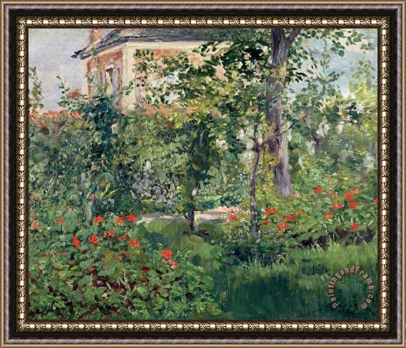 Edouard Manet The Garden at Bellevue Framed Painting