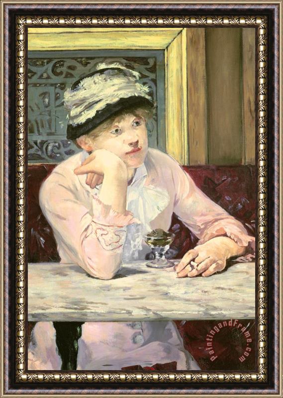 Edouard Manet The Plum Framed Painting