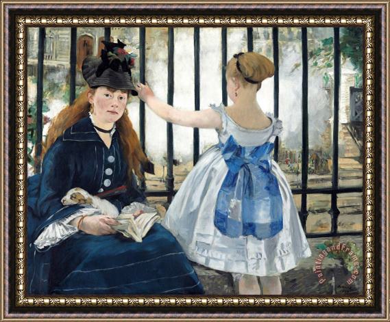 Edouard Manet The Railway Framed Print