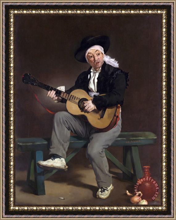 Edouard Manet The Spanish Singer Framed Painting