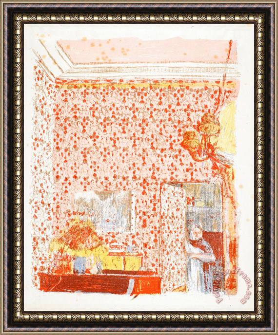 Edouard Vuillard Interieur Aux Tentures Roses I Framed Painting