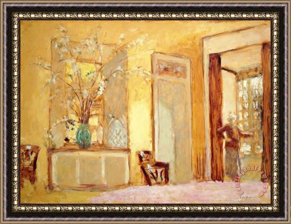 Edouard Vuillard Woman in an Interior (madame Hessel at Les Clayes) Framed Print
