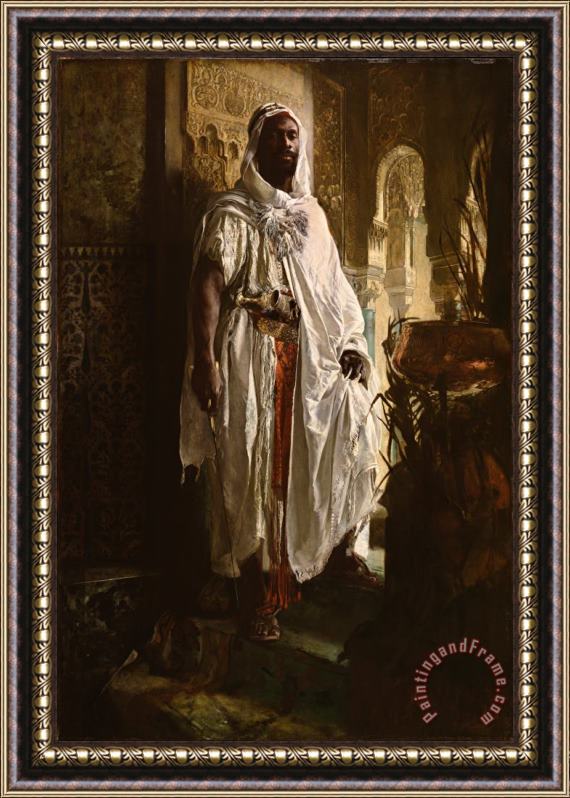 Eduard Charlemont, Austrian The Moorish Chief Framed Print