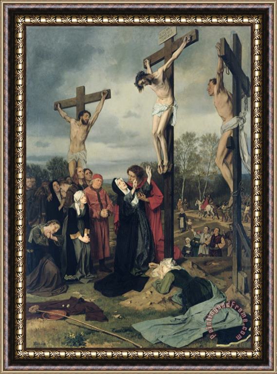 Eduard Karl Franz von Gebhardt Crucifixion Framed Print