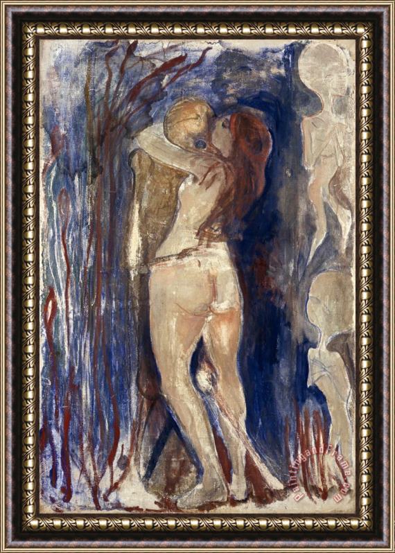 Edvard Munch Death And Life Framed Painting