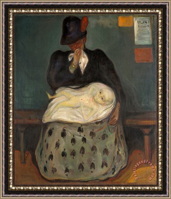 Edvard Munch Inheritance Framed Painting