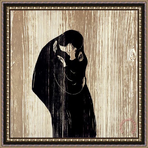 Edvard Munch Kiss IV Framed Print