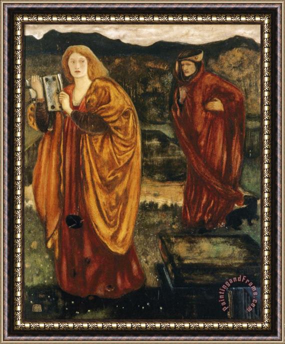 Edward Burne Jones Merlin And Nimue Framed Painting