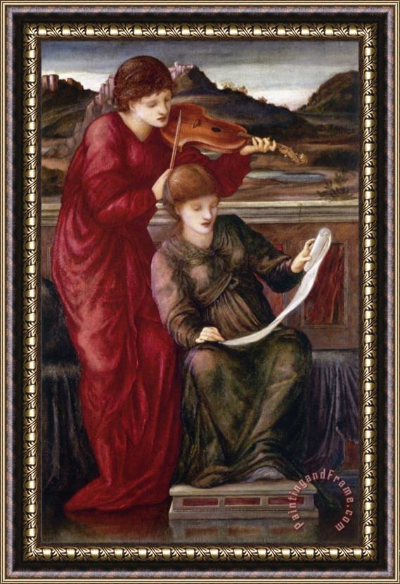 Edward Burne Jones Music Framed Print