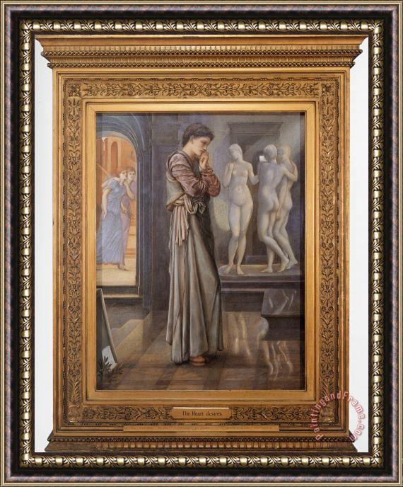 Edward Burne Jones Pygmalion And The Image I &#173; The Heart Desires Framed Painting