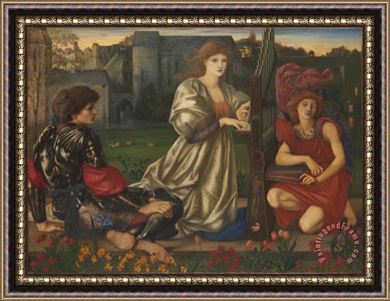 Edward Burne Jones Song of Love Framed Painting