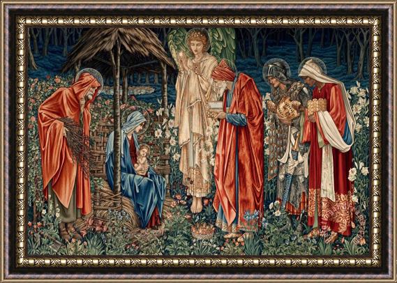 Edward Burne Jones The Adoration of The Magi Framed Print
