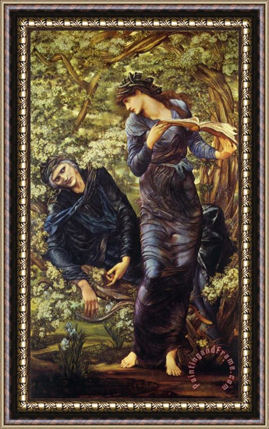 Edward Burne Jones The Beguiling of Merlin Framed Painting