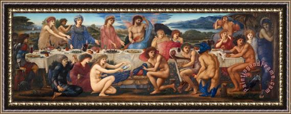 Edward Burne Jones The Feast of Peleus Framed Painting