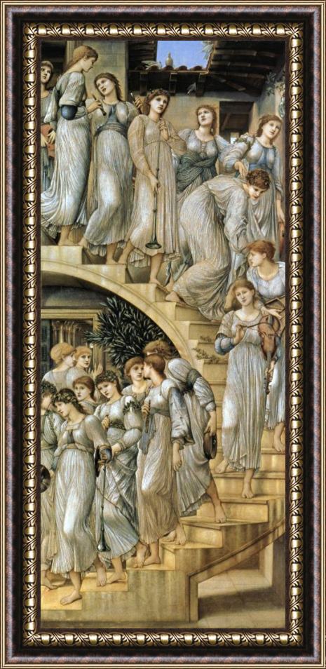 Edward Burne Jones The Golden Stairs Framed Painting