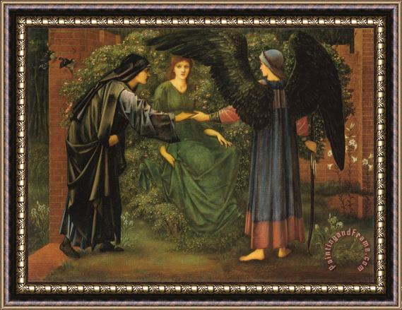 Edward Burne Jones The Heart of The Rose Framed Painting