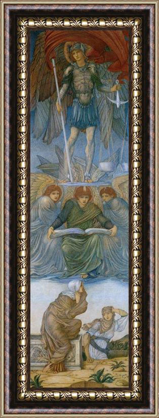 Edward Burne Jones The Last Judgment Panel 2 Framed Painting