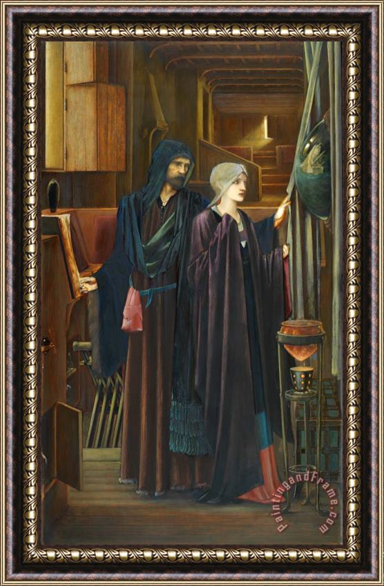 Edward Burne Jones The Wizard Framed Painting