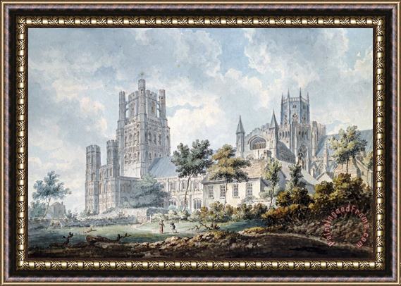 Edward Dayes Ely Cathedral From The South East Framed Print