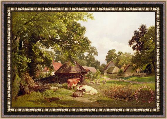 Edward Henry Holder A Cottage Home in Surrey Framed Painting