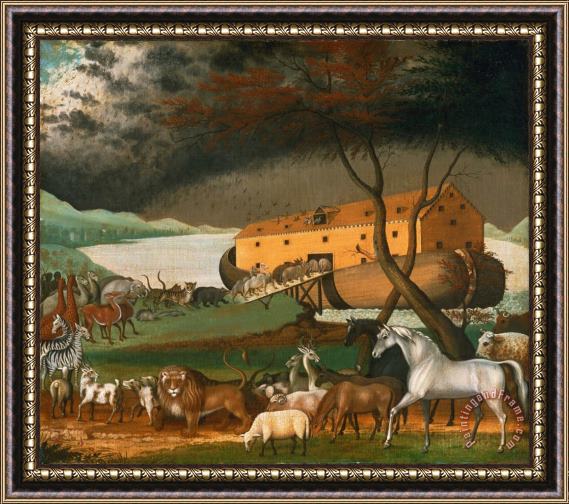 Edward Hicks Noah's Ark Framed Painting