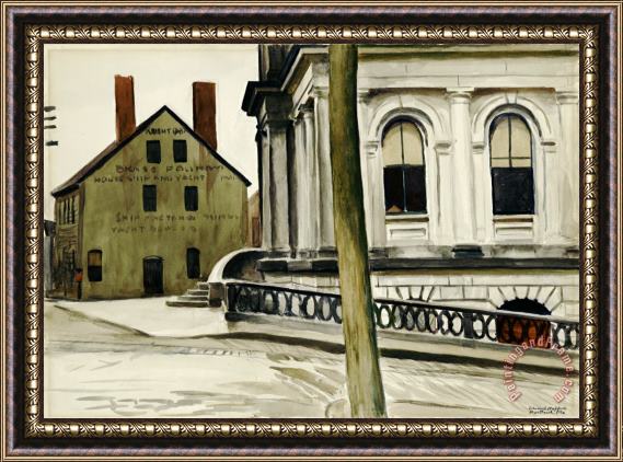 Edward Hopper Custom House, Portland Framed Print